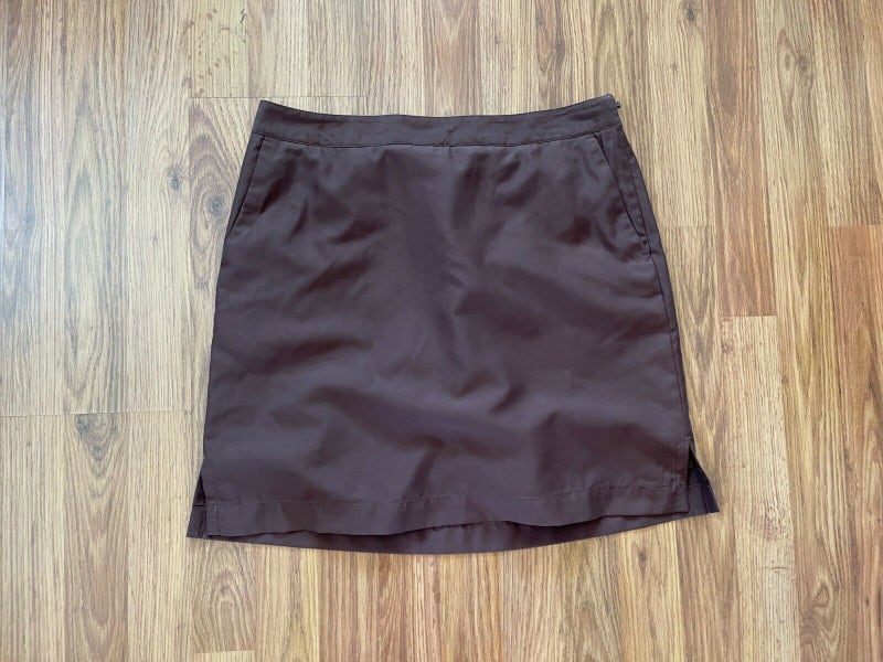 Liz Wear Liz Claiborne SUPER AWESOME Brown Women's Size 8 Golf Skort Skirt!