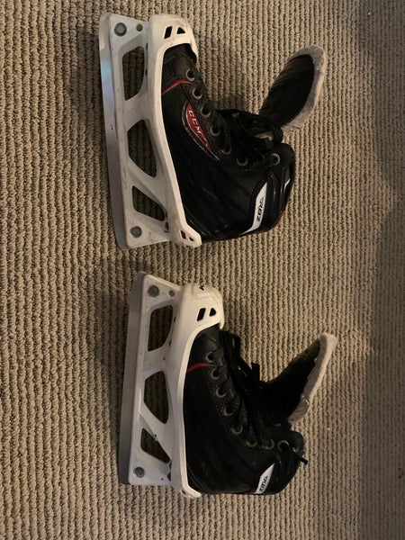 Used CCM Regular Width Size 1 RBZ 80 Hockey Goalie Skates