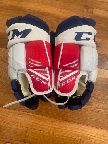 New Pro Stock NYR CCM Pro Hockey Gloves Size 14