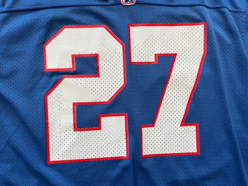 New York Giants Rodney Hampton #27 NFL PRO BOWL VINTAGE Sz Large