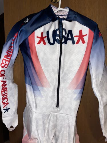 New 2022 Olympic Spyder Us Ski Team Ski Suit (Padded)