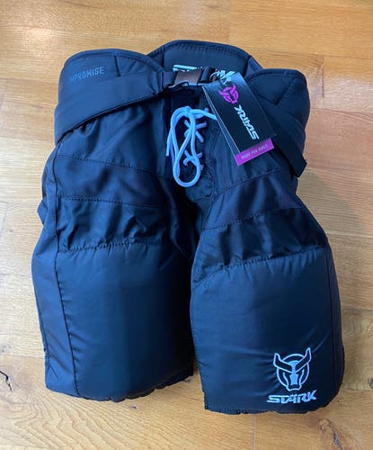 New Stark Hockey SIZE Medium Women's Ice Hockey Pants Black NC9