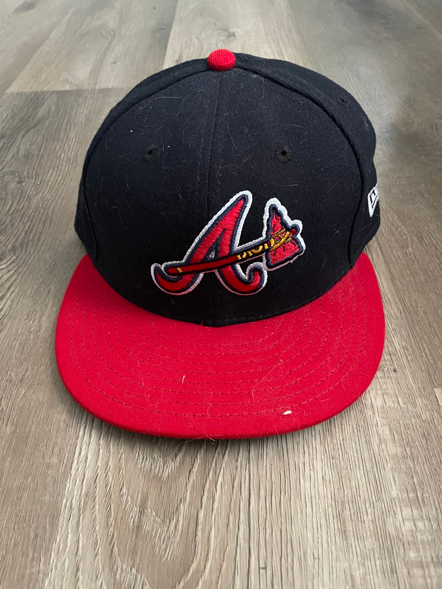 Atlanta Braves A-TOOTH White-Black Fitted Hat by New Era