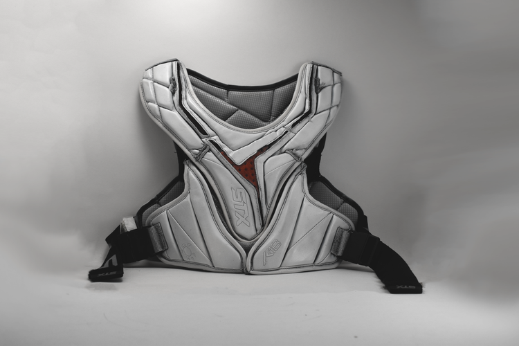Custom White K18 II Shoulder Pads
