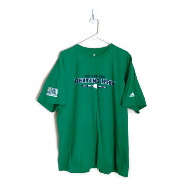 NCAA Norte Dame Fighting Irish Team Spirit Victory Green T-Shirt SidelineSwap