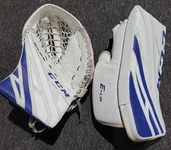 Used CCM Regular Extreme Flex E4.5 glove and blocker