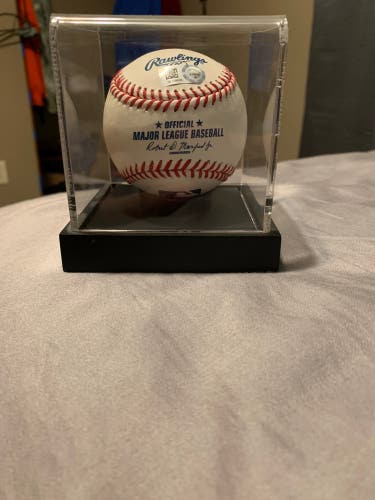 Signed Miguel Sano baseball From 2016 Twins fest