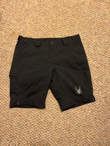 spyder full zip shorts
