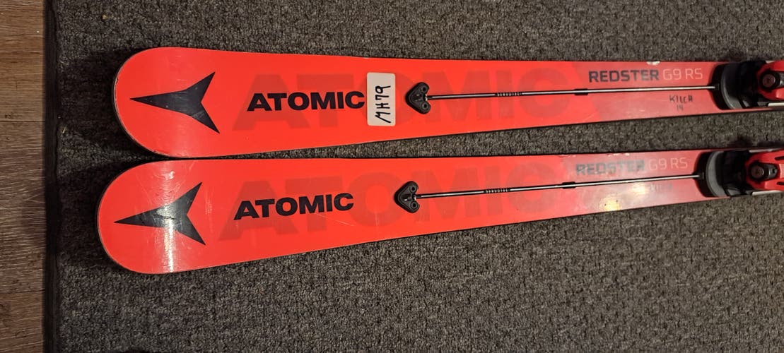 Used Unisex 2019 Atomic 176 cm Racing Redster FIS GS Skis With  Atomic X12 bindings