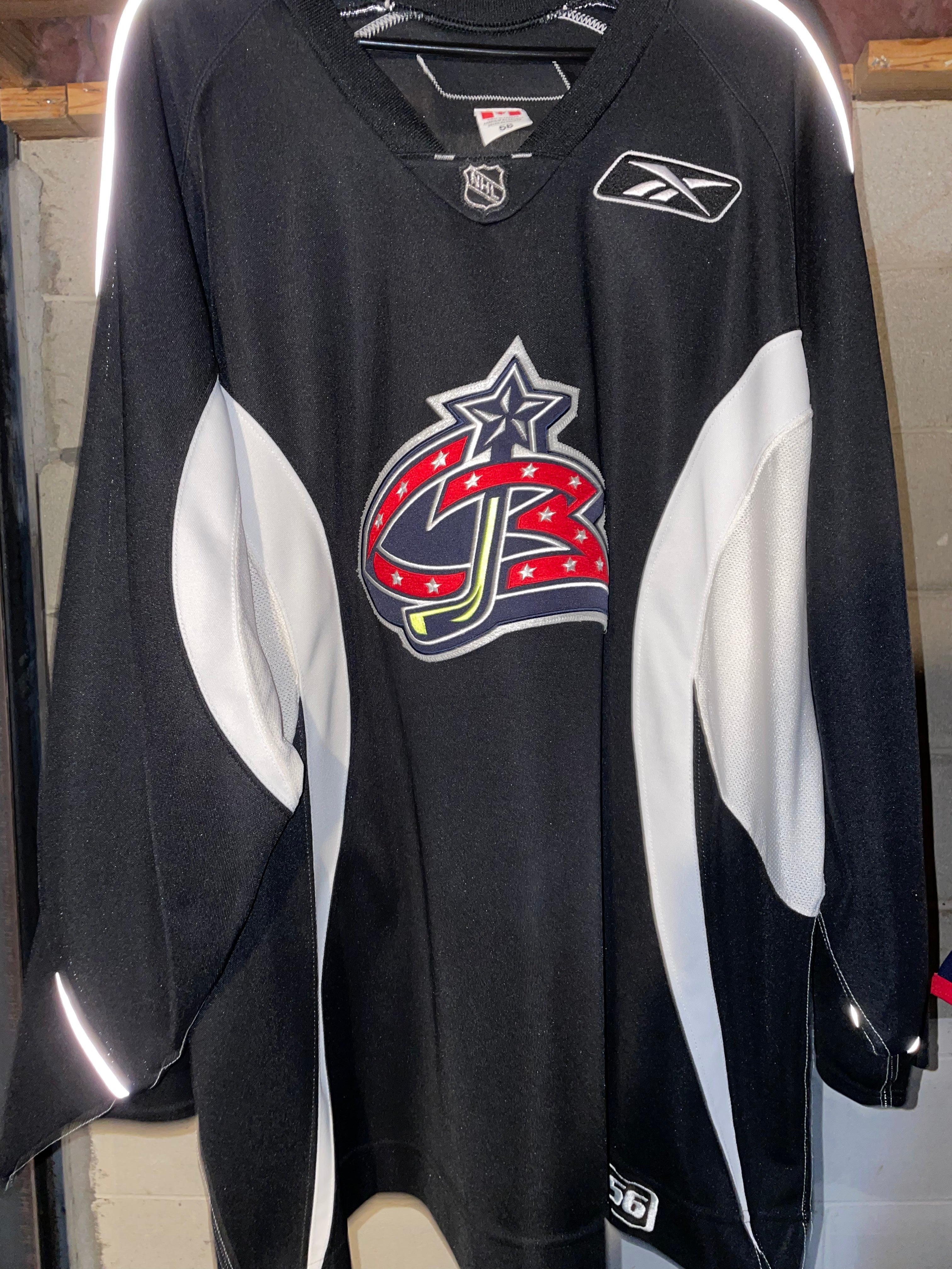 Columbus Blue Jackets Team Issued Adidas Mic Home Jersey