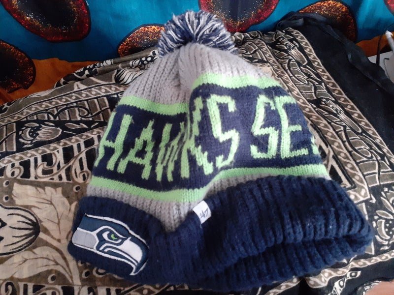 Seattle Seahawks Grey/Navy/Green Beanie - Adult Unisex One Size