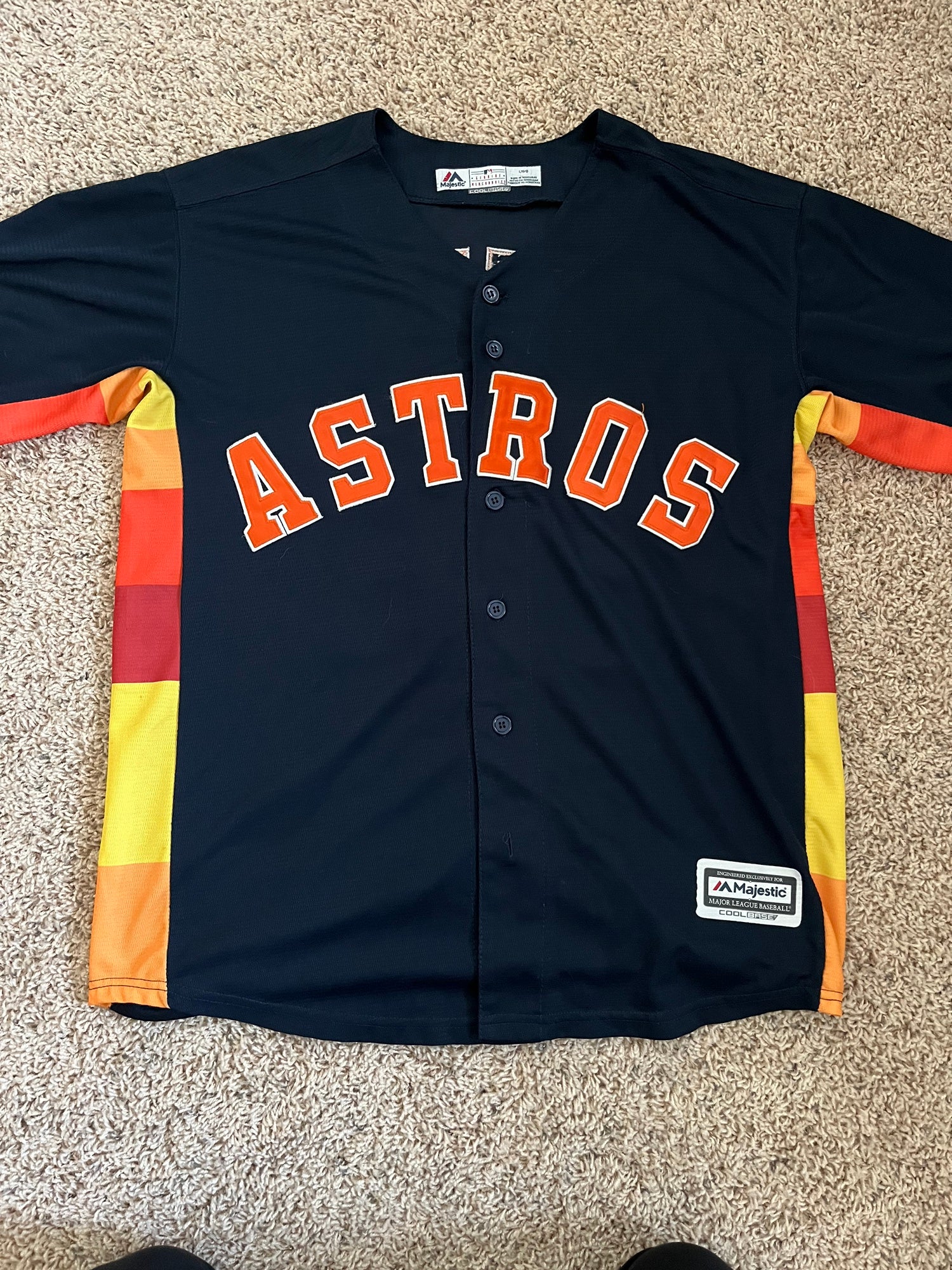 Majestic, Shirts & Tops, Majestic Houston Astros Jose Altuve Jersey  Tshirt Size Youth Xl