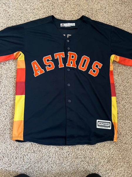 Jose Altuve Houston Astros Autographed Majestic Orange Authentic Jersey