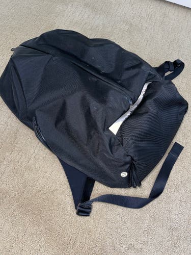 Black Used Adult Unisex Lululemon Backpack