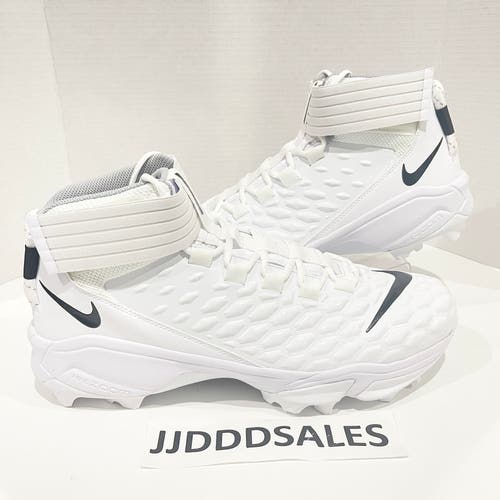 Nike Force Savage Pro 2 Shark White Football Cleats BV5448-101 Men’s Size 15 NEW.