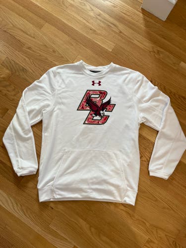Boston College Football Red Bandana Under Armour Sweatshirt (Adult M)
