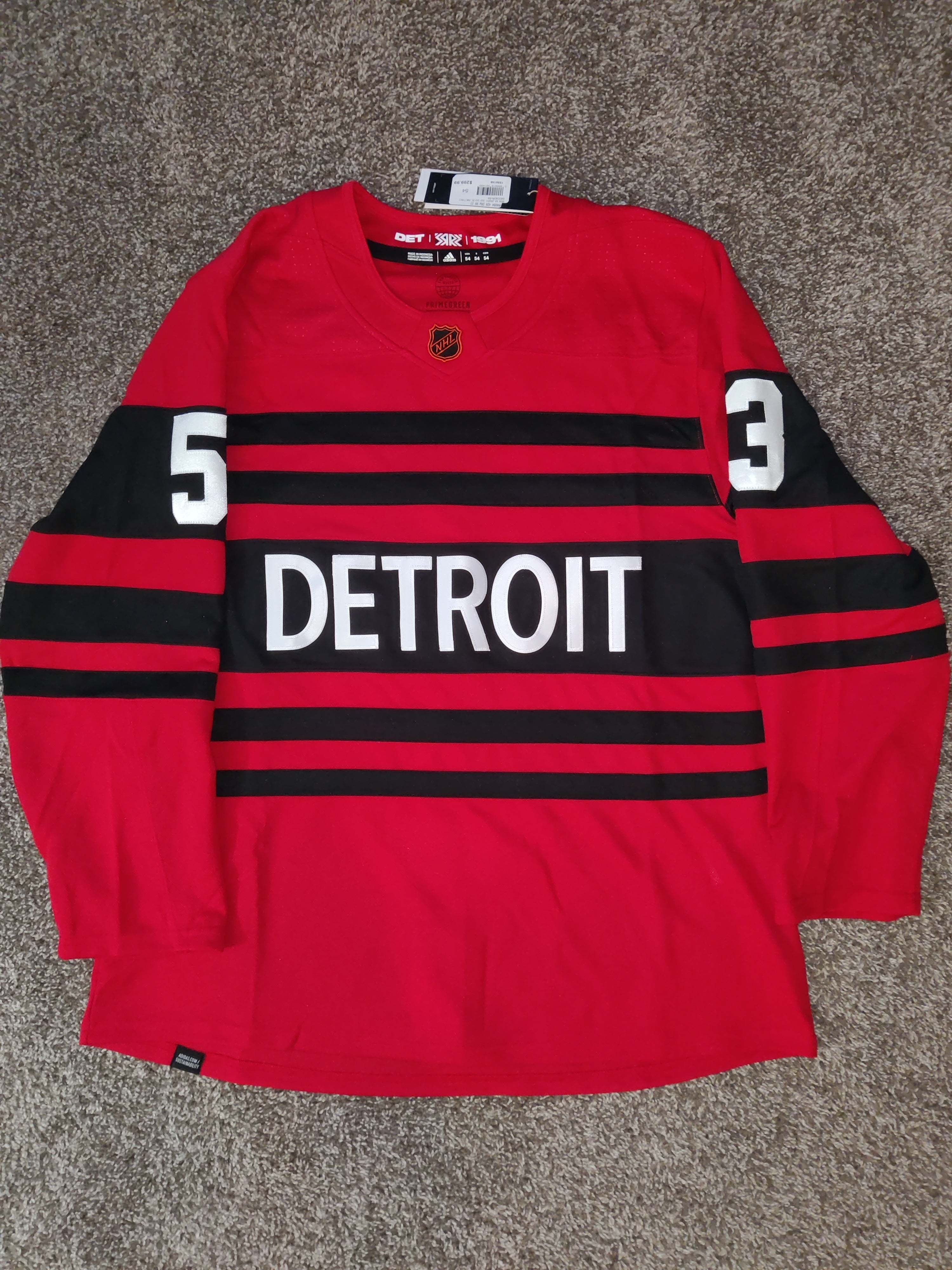 Women's adidas White Detroit Red Wings Reverse Retro Pullover Hoodie