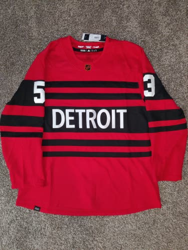New! Detroit Red Wings Reverse Retro Jersey Seider #53