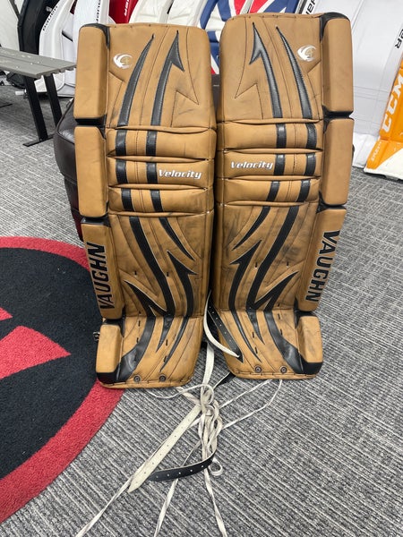 Used 36" Vaughn Velocity V4 Goalie Leg Pads