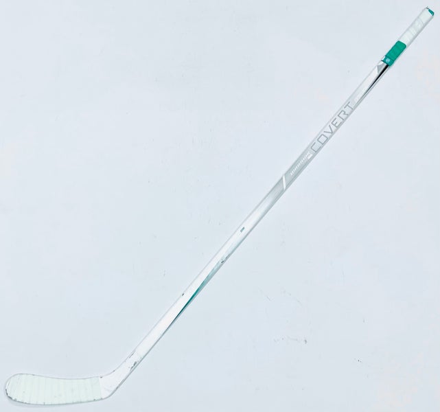 GAME USED Joe Pavelski Custom White & Green Warrior Covert QR Edge (T4QR) Hockey Sticks