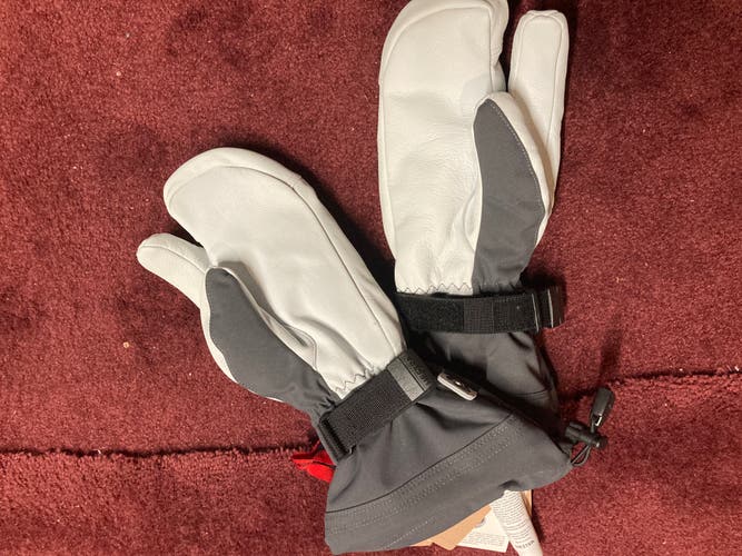 Hestra Army Leather 3-Finger Heli-Ski Gloves (Lobster Mitts)