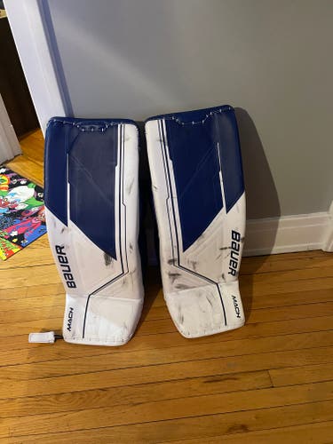 Used 33" Bauer MACH Goalie Leg Pads
