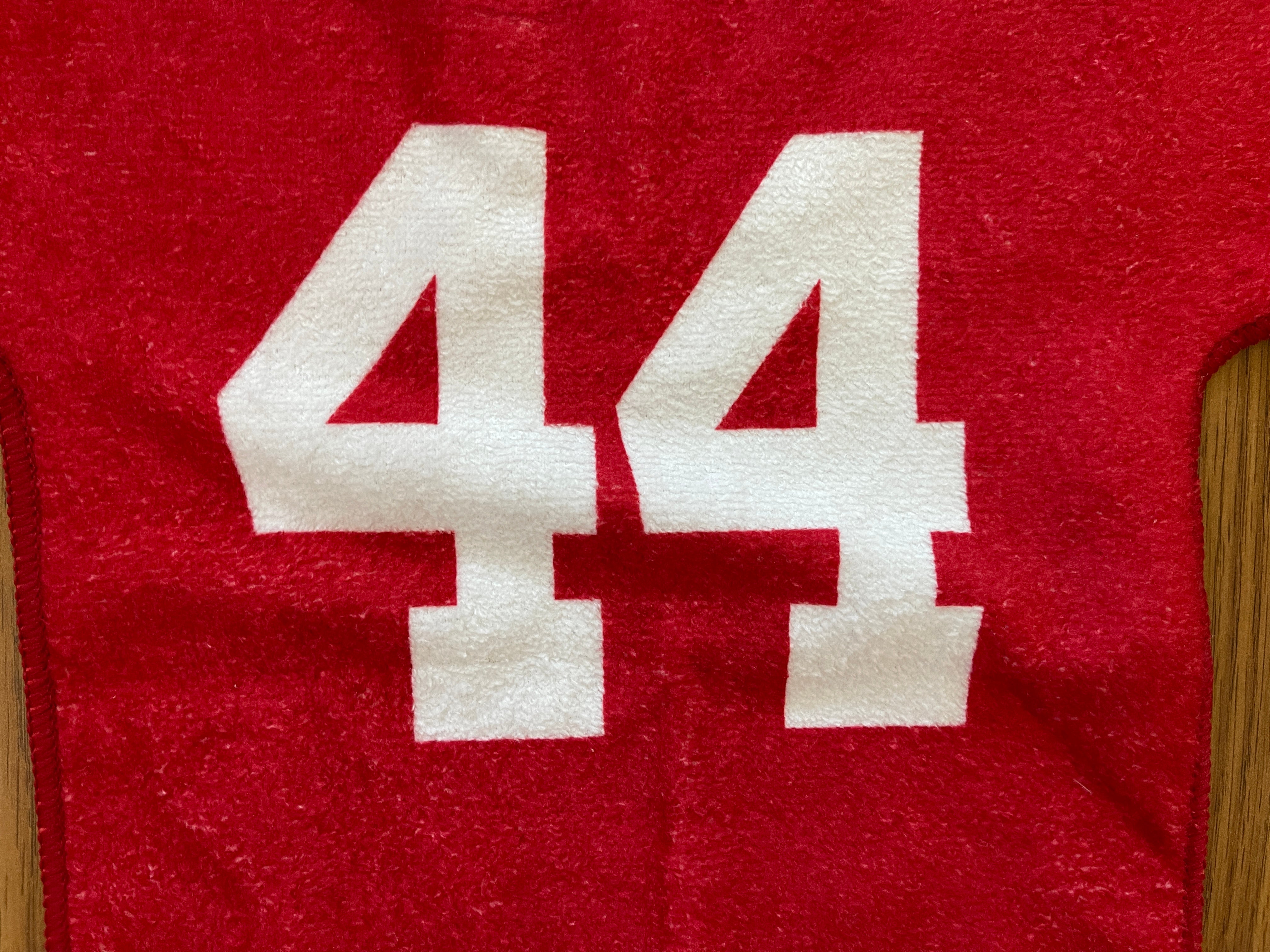 San Francisco 49ers Tom Rathman NFL FOOTBALL SUPER AWESOME 2017 SGA Rally  Towel!