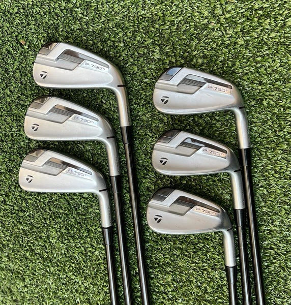 TaylorMade P-790 TI 5-PW Iron Set, RH, GD Tour AD 95 Stiff