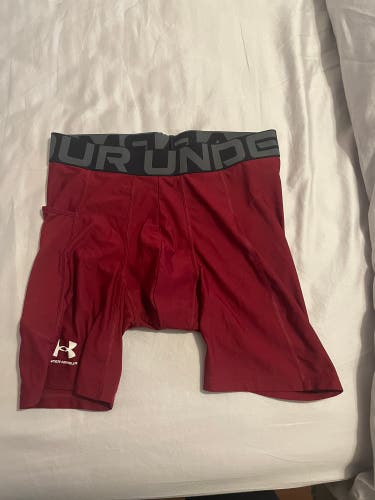 Red Used Men's Under Armour Compression