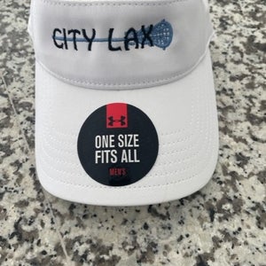 Under Armour City Lax visor mens NEW white adjustable lacrosse