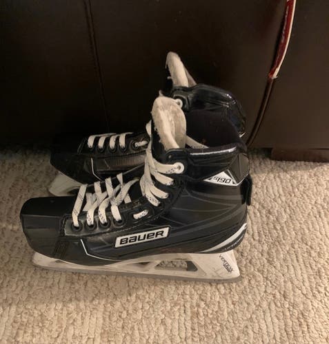 Used Bauer Regular Width  Size 7.5 Supreme S190 Hockey Goalie Skates