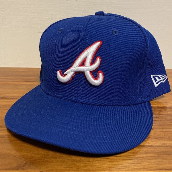 Atlanta Braves Hat Baseball Cap Fitted 7 5/8 New Era Vintage MLB