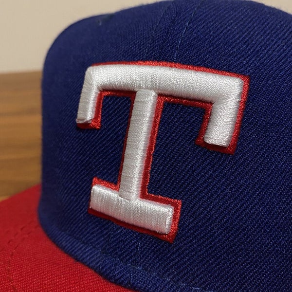 Texas Rangers Hat Baseball Cap Fitted 7 5/8 New Era Vintage MLB