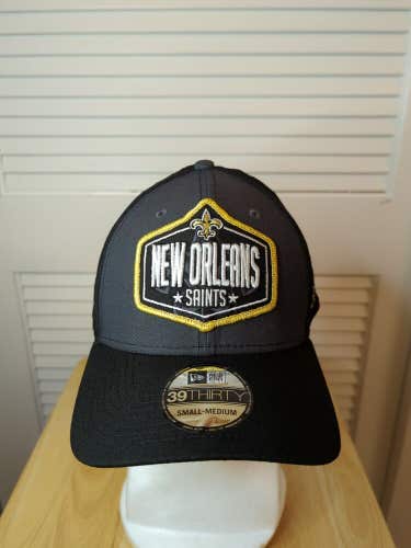 NWS New Orleans Saints New Era 39thirty 2021 Draft Hat S/M NFL