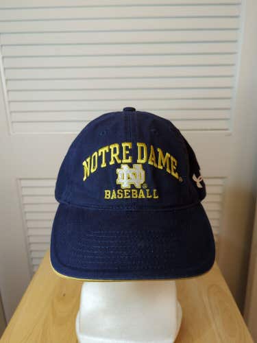 Notre Dame Baseball Under Armour Strapback Hat NCAA