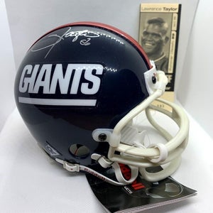 Lawrence Taylor Signed NFL New York Giants Vintage 3 5/8 Riddell Mini Helmet COA