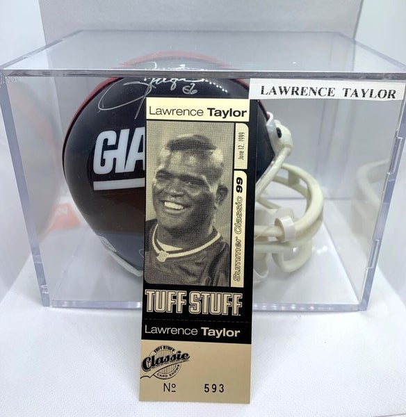 Lawrence Taylor Signed NFL New York Giants Vintage 3 5/8 Riddell Mini Helmet  COA