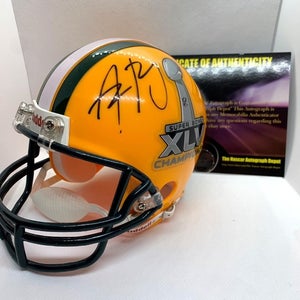 Aaron Rodgers Signed Superbowl Champions XLV Green Bay Packers Mini Helmet - COA