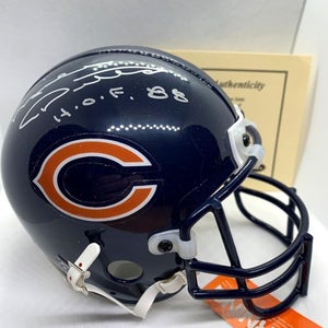 Mike Ditka Signed Chicago Bears Riddell NFL Mini Helmet COA Triumph Holo