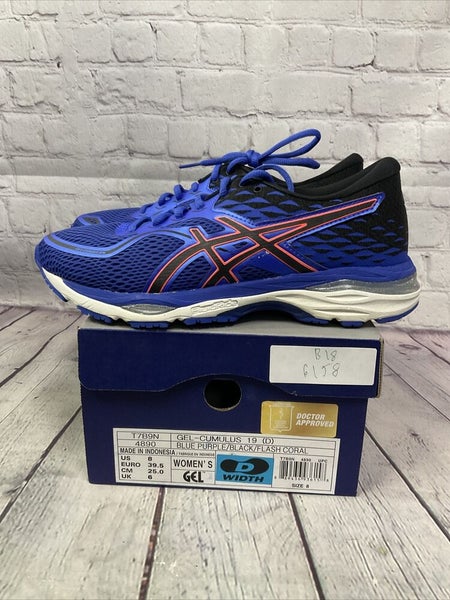Comparable cortar batería Asics Gel-Cumulus 19 Blue Black Running Shoes Size 8 Comfortable SEE  DESCRIPTION | SidelineSwap