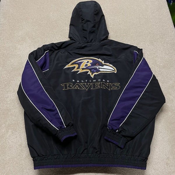 Baltimore Ravens Jacket Men 2XL Adult NFL Football Black Winter