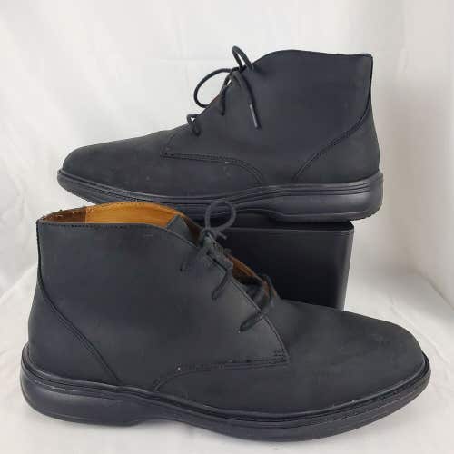 Dr. Comfort Ruk 7910 Black Suede Chukka Ankle Boots 9.5XW Diabetic Extra Depth