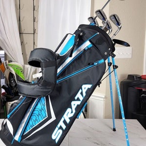 Callaway Strata Men's Golf Set With Unused Strata Golf Bag Still Has Wrapping Ar