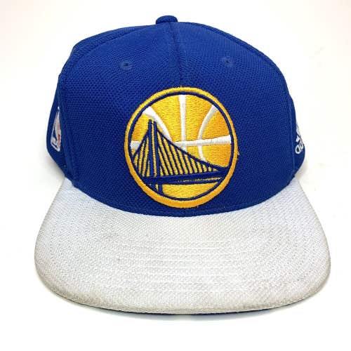 Adidas Golden State Warriors NBA Snapback Hat Cap Blue Yellow White Flat Bill