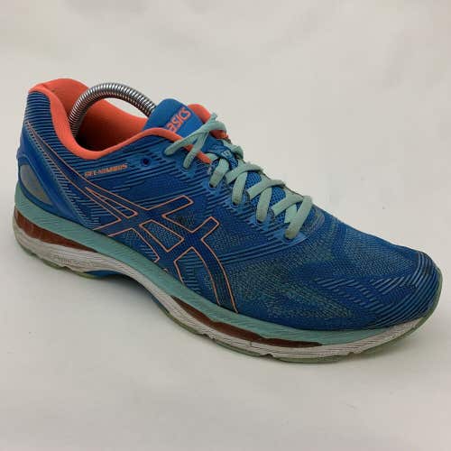 Asics Gel-Nimbus 19 Womens Running Cross Training Shoes Coral Blue Size 11 T750N