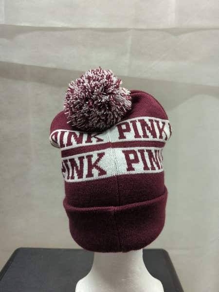 Bonnet Victoria's Secret PINK Pompon Double Knit - Multicolore, Taille Unique