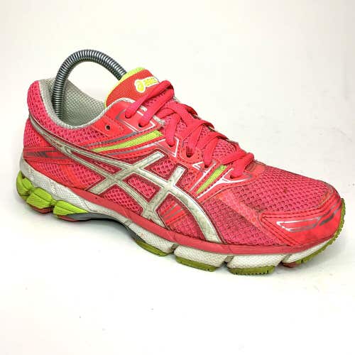 Asics Women’s GT-1000 Running Shoes Pink Yellow White T2L6N Size 8 EUR 39.5