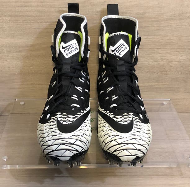 Nike Force Savage Elite TD Football Cleats 857063-010 Black White