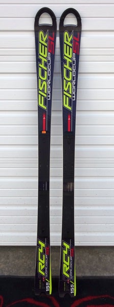 Fischer RC4 Slalom w/Fischer Race Plates Size-155cm
