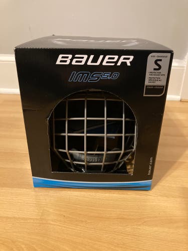New Small Bauer IMS 5.0 Hockey Helmet Combo